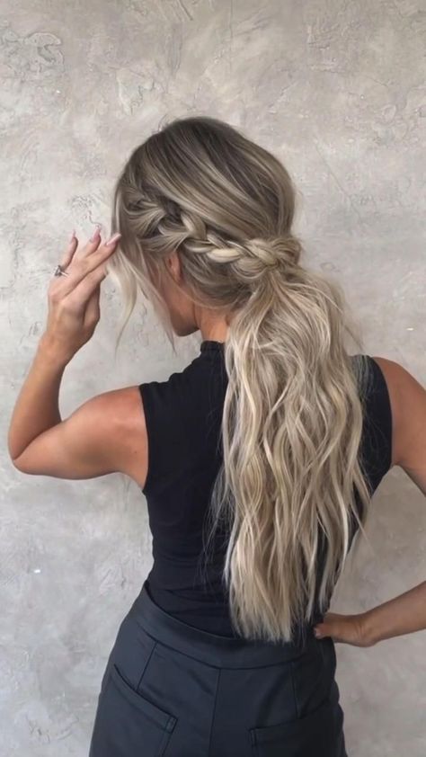 Pin on Kampausideoita Guest Hair, Fishtail Braid, Peinados Fáciles Para Cabello Corto, Work Hairstyles, Hairdo For Long Hair, Easy Hairstyles For Long Hair, Tutorial Video, Wedding Hair And Makeup, Hair Skin