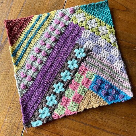 Free Crochet Pattern: The Color Riot Blanket (US Terms) | cypress|textiles Motifs Afghans, Easy Crochet Blanket, Crochet Blanket Afghan, Crochet Blocks, Crochet Quilt, Crochet Patterns Free Blanket, Crochet Square Patterns, Blanket Patterns, Crochet Diy