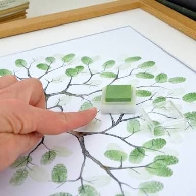 Tree Fingerprint, Wedding Fingerprint Tree, Tree Guest Book, Thumbprint Tree, Event Stationery, Fingerprint Guestbook, Fingerprint Tree, Guest Book Tree, Tree Templates