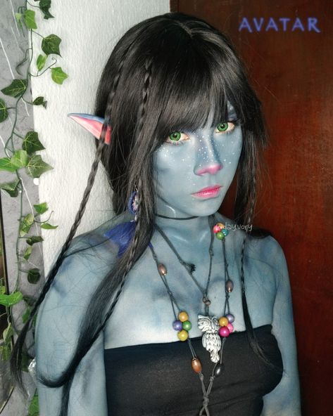 avatar na'vi avatar2 cosplay makeup Face Plastic Surgery, Avatar Halloween, Avatar Makeup, Avatar Blue, Avatar Film, Avatar Cosplay, Female Avatar, Halloween This Year, Fantasias Halloween