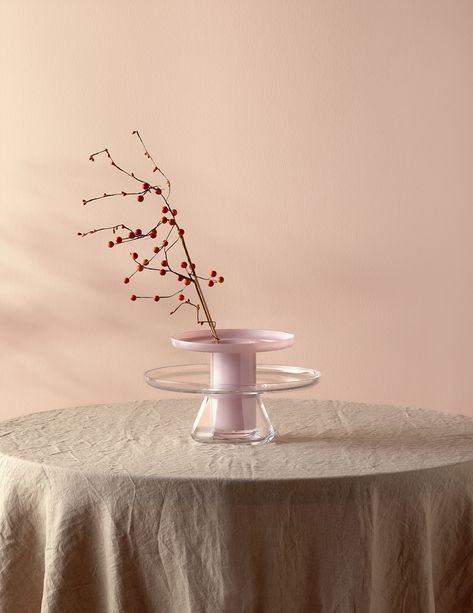 NUDE Autumn / Winter 2020 Living on Behance Cake Plate With Dome, Cake Background, Cake Stand With Dome, Crystal Cake, Food Flowers, Colored Vases, 3d Ideas, Glass Furniture, Modern Fan