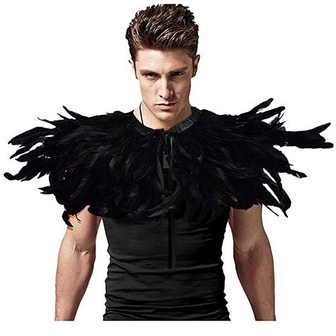 Costume Halloween Homme, Sylvester Party, Raven Accessories, Burning Man Costumes, Crow Costume, Feather Cape, Costume For Men, Maleficent Costume, Burning Man Costume