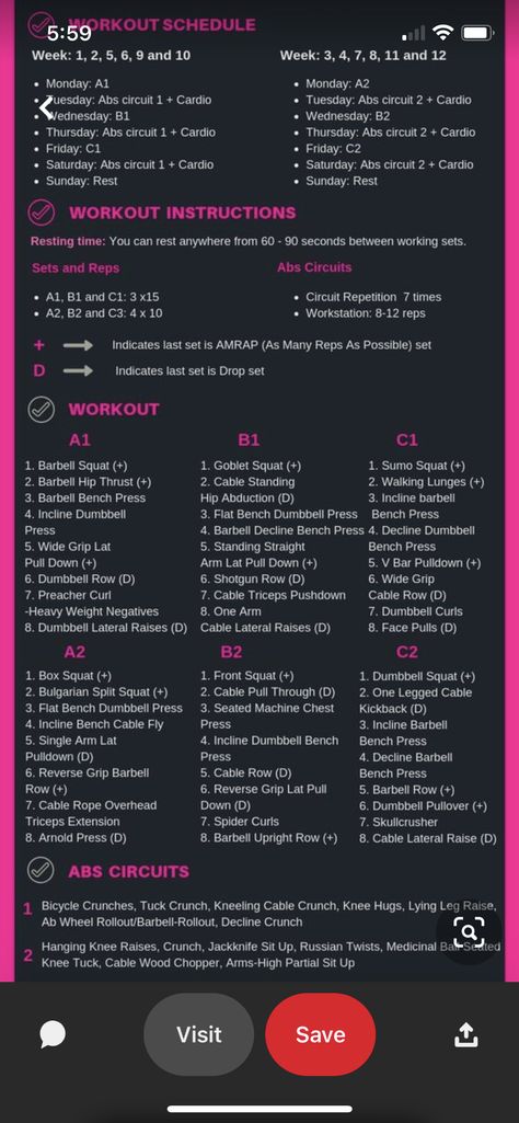 Monday To Saturday Workout Plan, Full Body Workout Schedule Gym, Saturday Full Body Workout, Strength And Cardio Schedule, Monday Full Body Workout, 1 Hour Cardio Workout Gym, Leg Day Cardio, 1 Week Workout Plan Gym, 3 Day A Week Full Body Workout