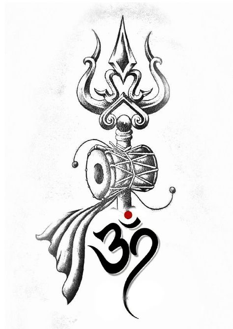 Trisula Tattoo Design, Shiva Tattoo Design For Men, Trishul Tattoo Design, Cross With Wings Tattoo, Murugan Images, Arm Tattoos Black, Hindu Tattoos, Trident Tattoo, Trishul Tattoo Designs