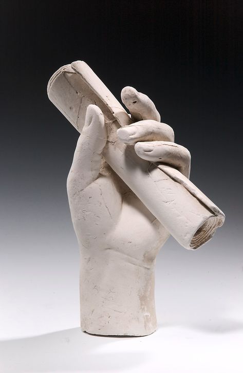 Left Hand Clutching Scroll | Smithsonian Institution Hand Statue, The Ancient One, Plaster Cast, Diy Glass Bottle Crafts, Diy Canvas Wall Art, Hand Sculpture, Glass Bottle Crafts, Smithsonian Institution, Human Hand