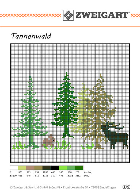 Cross Stitch Grass Pattern, Trees Cross Stitch Pattern, Woodland Cross Stitch Pattern, Pine Tree Cross Stitch, Cross Stitch Trees, Forest Cross Stitch Pattern, Cross Stitch Silhouette, Cross Stitch Alphabet Patterns, Grass Pattern