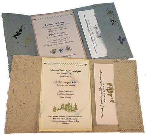 I really like the idea of using recycled paper for the invites. They are Eco friendly and some of the papers are very beautiful, especially these ones with flowers in them. Handmade Paper Decorations, Sustainable Wedding Cards, Recycled Wedding Invitations, Handmade Paper Invitations Wedding, Recycled Paper Invitations, Homemade Wedding Invites, Homemade Paper Wedding Invitations, Handmade Paper Invitations, Seed Paper Wedding Invitations