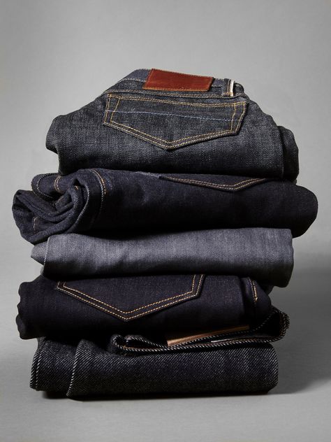 Selvedge denim from Gustin comes in every shade of blue you can imagine. Each fabric is unique in it's color, weight, and texture. Fashion Magazine Layout, Create Brand, Denim Workwear, Denim Inspiration, Mens Style Guide, Japanese Denim, Selvedge Denim, Gentleman Style, Boys Jeans