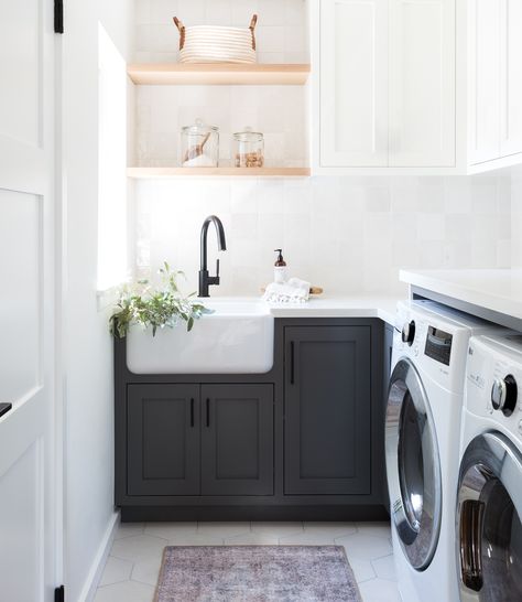 Laundry Room Cabinets, Laundry Room Remodel, Laundry Room Inspiration, Laundry Closet, Small Laundry Rooms, Small Laundry Room, Small Laundry, Room Goals, Laundry Room Storage