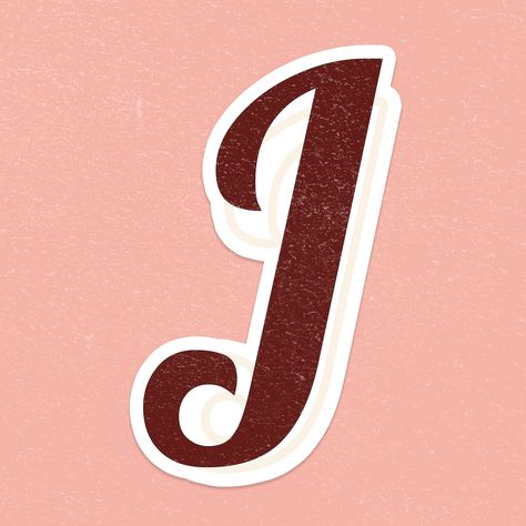 J Letter Aesthetic, J Profile Picture, Alfabet Aesthetic, Letter J Font, J Font, J Alphabet, Vintage Alphabet, Pattern Pictures, Lettering Style