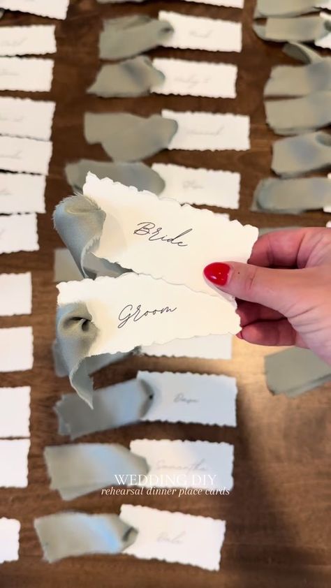 Another wedding diy - rehearsal dinner place cards 💌 #weddingdiy #wed... | TikTok Dinner Place Cards, Diy Place Cards, Dinner Place, Dinner Places, Wedding Diy, Rehearsal Dinner, Rehearsal Dinners, Place Cards, Diy Wedding