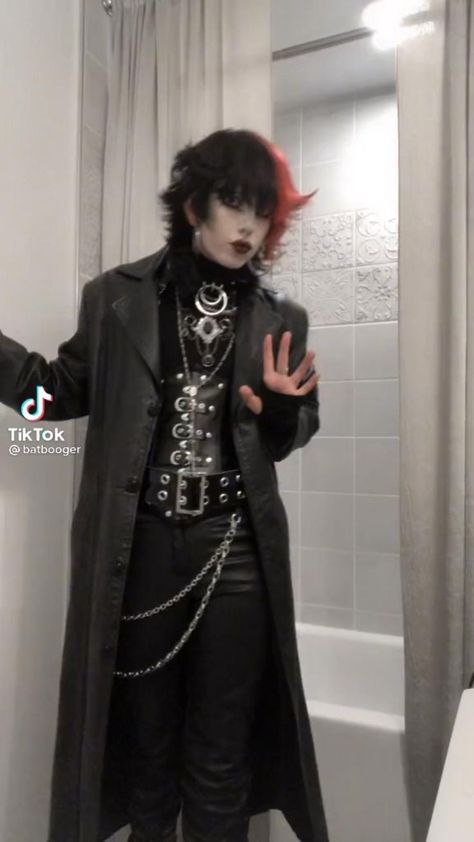 Goth Outfits Men, Goth Fashion Men, Gothic Fashion Men, Goth Prom, Vampire Fashion, Goth Outfit Ideas, Vampire Clothes, Goth Guys, Casual Goth