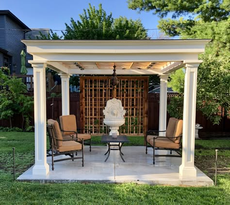 Arch Pergola Ideas, White Gazebo Ideas Backyard, Pool Pavillion, Classic Modern House, Neoclassical Villa, Coffee Chill, Swimming Pool Area, Pool Gazebo, Villa Landscape