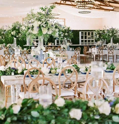 Wedding Chinoiserie, Long Island Wedding Venues, April Wedding Colors, Summer In The Hamptons, Chinoiserie Wedding, Blue Groomsmen, Bridesmaid Robes Floral, White Bridal Gown, Venue Inspiration