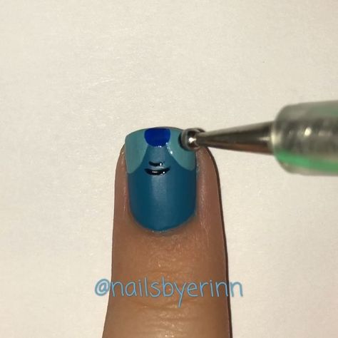 Stitch Nails Disney Short, Stitch Disney Nails Easy, Stitch Nails Simple, Stitch Short Nails, Stitch Nail Designs Simple, Lilo And Stitch Nails For Kids, Stitch Nail Art Tutorial, Simple Stitch Nails, Easy Stitch Nails