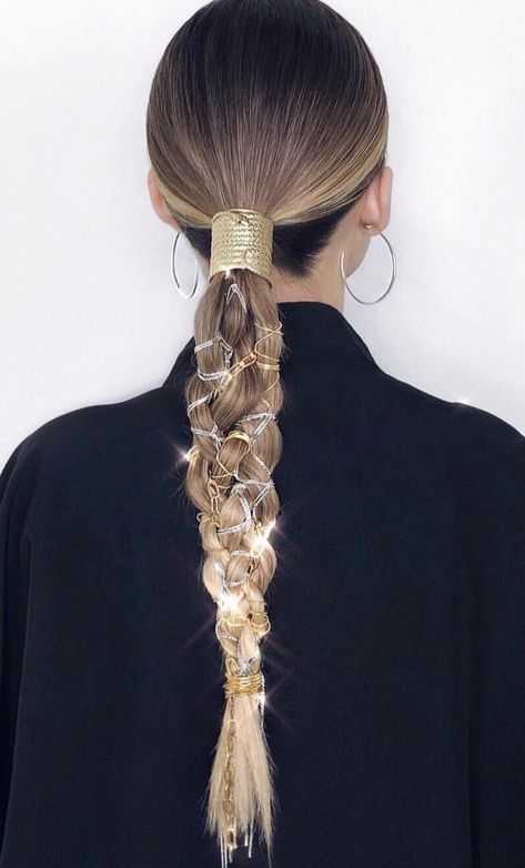 High Ponytail Braid, Ponytail Braid, Chic Ponytail, Braid Trends, Competition Hair, Chain Braid, Elegant Ponytail, Ponytail Updo, Couture Hairstyles