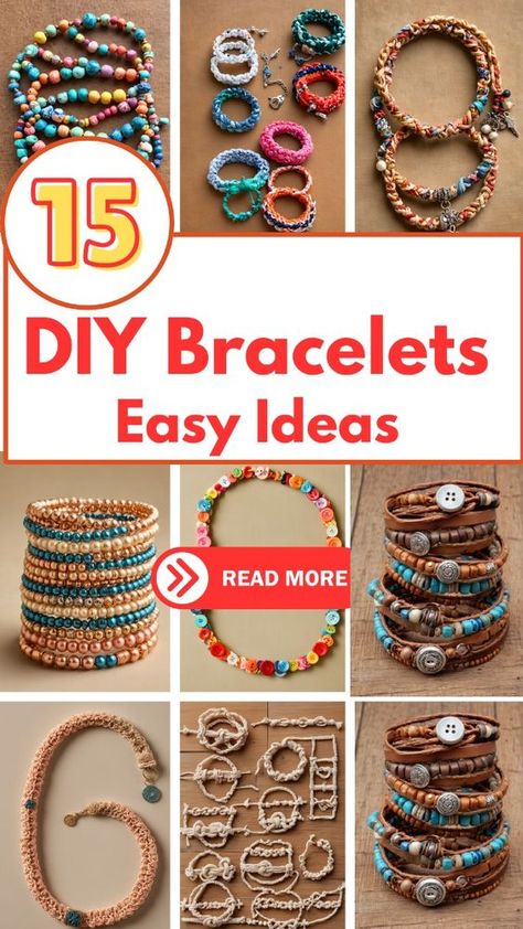 Discover how to make stunning DIY beaded bracelets in just a few simple steps! Perfect for beginners, these quick and easy bracelet tutorials will have you crafting gorgeous accessories in no time. Follow our step-by-step guide and unleash your creativity today! Diy Bracelets Easy Step By Step Simple, Easy Diy Jewelry To Sell, How To Make Seed Bead Bracelets, Easy Homemade Bracelets, How To Make Friendship Bracelets, Clay Beads Tutorial, Boho Bracelets Tutorial, Handmade Jewelry Diy Bracelets, Pear Jewelry