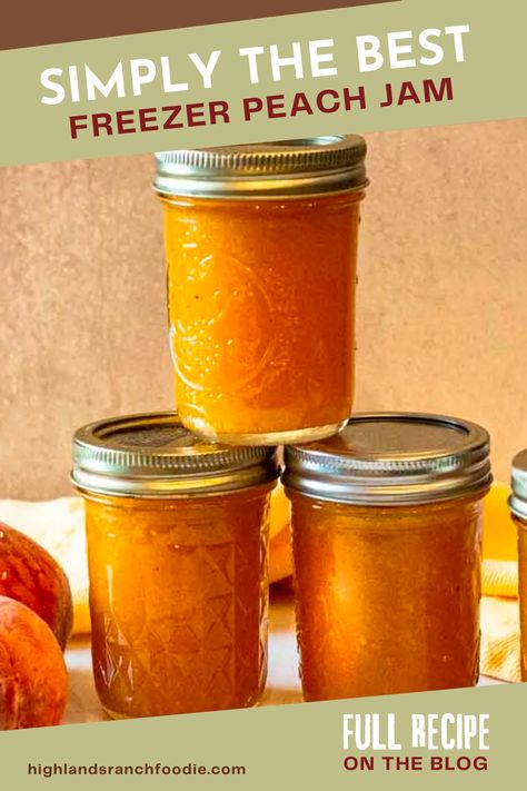 Peach Jam Recipes, Peach Freezer Jam, Lavender Jam, Peach Jam Recipe, Grilled Peach Salad, Freezer Jam Recipes, Southwestern Recipes, Canning Process, Freezer Jam