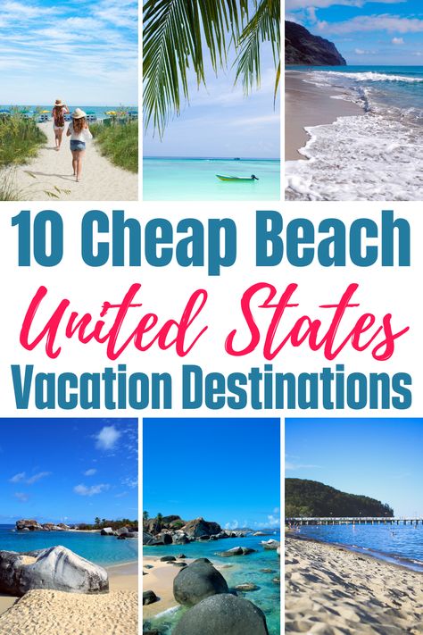 If you are looking for a cheap beach vacation this year, you will love these beautiful USA beaches for an affordable family beach trip. #beach #travel #budgettravel Cheap Beach Vacations, Tillamook Oregon, Cheap Family Vacations, Vacations In The Us, Avila Beach, Family Vacation Spots, Cape Cod Ma, Family Beach Trip, Florida Restaurants