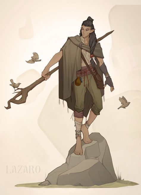 Dnd Druid Outfit Male, Archer Art Male, Dnd Druid Character Design, Druid Character Design, Male Druid, Druid Dnd, Monk Dnd, Evelynn League Of Legends, Dnd Druid