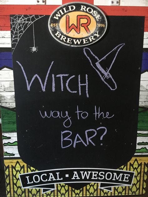 Halloween Bar Sign Ideas, Whiskey Signs, Wine Chalkboard, Bar Chalkboard Ideas, Chalkboard Messages, Bar Basics, Bar Sayings, Sidewalk Chalkboard Sign, Halloween Chalkboard Art