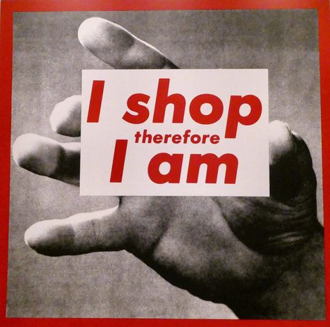 Barbara Kruger's I shop therefore I am - What you should know Famous Collage Artists, Barbara Kruger Art, Guy Debord, Kurt Schwitters, Romare Bearden, Hirshhorn Museum, Feminist Artist, Barbara Kruger, Istoria Artei