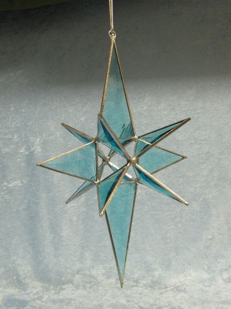 beautiful stained glass by Nancy Stained Glass Stars, Stained Glass Christmas Ornament, Christmas Stained Glass, Mosaic Stained, Stained Glass Decor, Stained Glass Ornaments, Stained Glass Jewelry, Stained Glass Suncatchers, Stained Glass Christmas