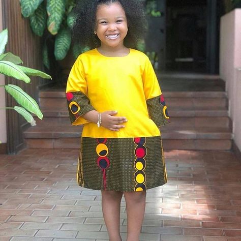 Od9jastyles.com | African Fashion, Gist and Style Blog Baby African Clothes, African Kids Clothes, Ankara Styles For Kids, Aso Ebi Lace Styles, Gal Fashion, African Designs, African Outfits, African Dresses For Kids, Kids Dress Wear