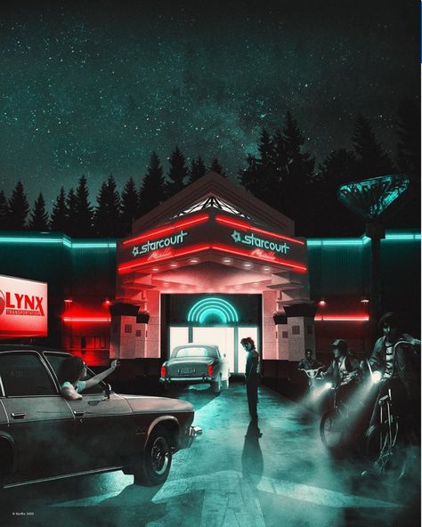 Netflix Builds 'Stranger Things' Drive-In Immersive Theater in L.A. Classic Scary Movies, Starcourt Mall, Haunted Hayride, Stranger Things Season 3, Haunted Hotel, Experience Life, Horror Themes, Stranger Things Aesthetic, Halloween Horror Nights