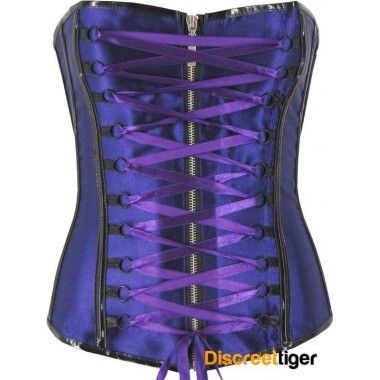 Purple Corset Top, Womens Corset Tops, Punk Top, Feather Boas, Corset Shop, Glam Punk, Purple Corset, Satin Corset Top, Fashion Corset