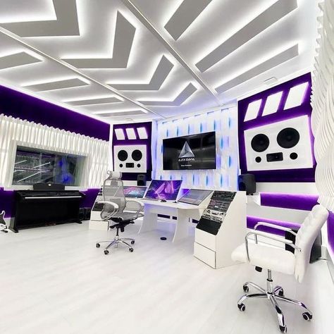 Music Studio Room Luxury, Studio Music Room, Studio Room Design, Music Studio Design, Music Room Design, Home Recording Studio Setup, Recording Studio Setup, Home Music Rooms, Recording Studio Design