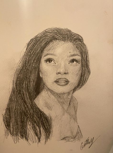 Halle Bailey Drawing, Drawing Y2k, Color Drawing Art, Halle Bailey, Graffiti Style Art, Black Art Painting, Beauty Art Drawings, Art Tools Drawing, Dark Art Drawings