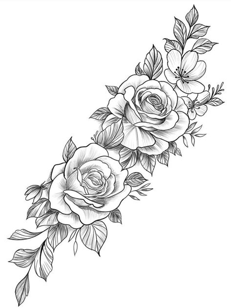 Talon Tattoo, 10 Tattoo, Rose Tattoos For Women, Inspiration Tattoos, Floral Tattoo Sleeve, Forearm Tattoo Women, Tatuaje A Color, Floral Tattoo Design, Rose Tattoo Design