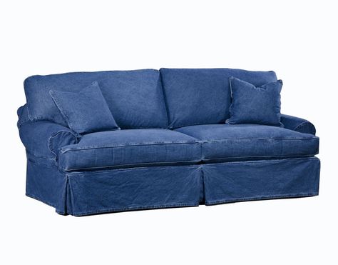 Dean Sofa Slipcover CI420SLIP Blue Jean Couch, Denim Couch, Denim Sofa, Denim Furniture, Tan Leather Couch, Leather Couch Sectional, Faux Leather Couch, Cheap Couch, Sectional Couch Cover