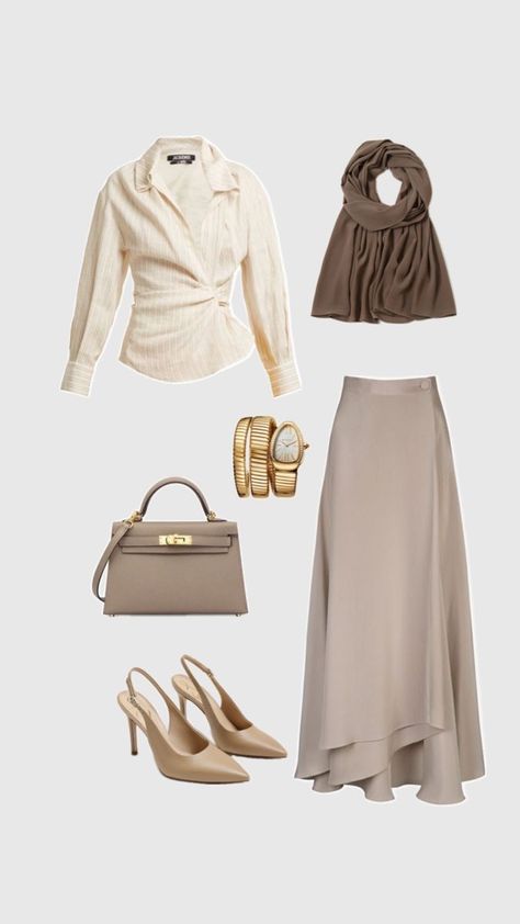 Outfit Ideas For Hijabi Women, Modest Night Out Outfit, Elegant Dresses Hijab, Modesty Fashion Casual, Elegant Hijab Outfit, Classy Hijab, Modest Girly Outfits, Stylish Outfits Casual, Estilo Hijab