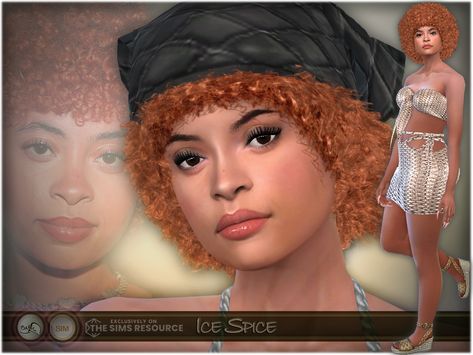 I share with you my sim inspired by the American rapper Ice Spice. I hope you like it. #sims4 #ccsims Sims 4 Ice Spice Hair, Sims 4 Cc Ice Spice Hair, Ice Spice Sims 4 Cc, Ice Spice Sims 4, Sims 4 Ice Spice, Sims 4 Cc Skin, Ice Spice, Ice And Spice, American Rappers