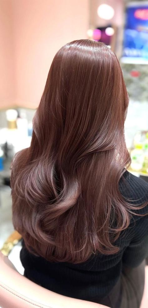 Ruby Brown Hair Color, Autumn Hair Colour Ideas Hair Color For Asian Skin, Hazel Brown Hair Color, Asian Brown Hair, Asian Hair Dye, Hazel Brown Hair, Light Brown Hair Dye, Warm Brown Hair Color, Hair Hazel Eyes, Brown Hair Colour