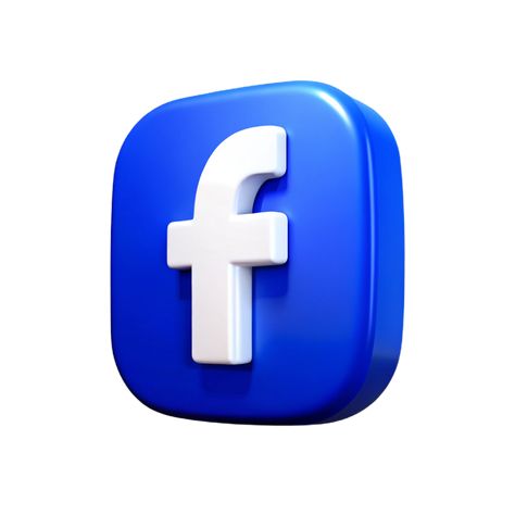 3D Facebook Icon Facebook Symbol, Facebook Logo, Facebook Icon, Professional Social Media, Facebook Icons, Social Media Presence, App Icon, Wattpad, Sleek