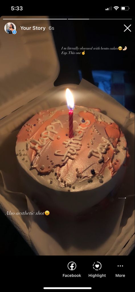 Birthday Cake Post Instagram, Birthday Surprise Captions For Instagram, Birthday Ig Post Ideas Aesthetic, 19 Birthday Story Instagram, Snapchat Birthday Snaps Ideas, 19th Birthday Cake Ideas Aesthetic, Cake Story Instagram Ideas, Birthday Cake Ig Story, Simple Birthday Story Instagram