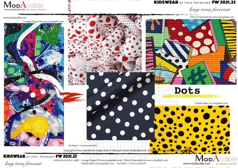 FW 21.22 kid's print trend Dots Kidswear Trends, Rainbow Writing, Fashion Trend Forecast, Wellness Trends, Kids Fashion Trends, Fashion Forecasting, Baby Trend, Kids Trend, Print Trends