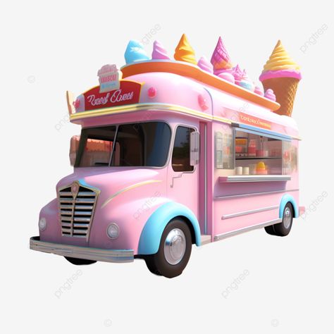 realistic 3d amusement park ice cream truck design amusement park ice cream truck 3d truck png Ice Cream Truck Design, Transparent Image, Ice Cream Truck, Truck Design, Wallpaper Design, Design Background, Amusement Park, Png Design, Popsicles