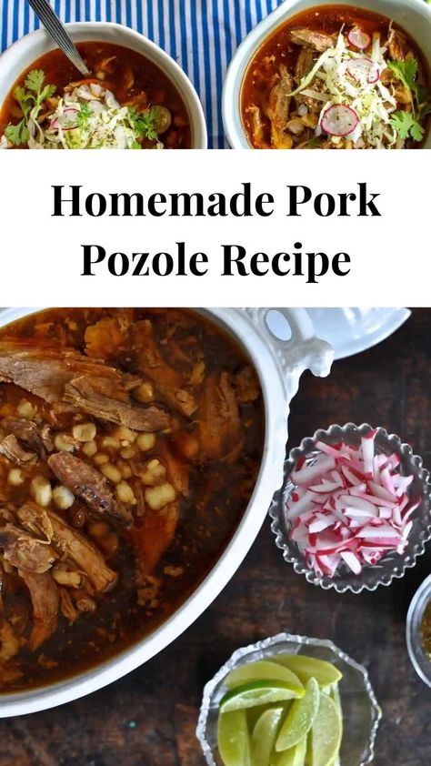 Making Pozole Rojo is simpler than you think! Follow this beginner-friendly recipe to create a traditional Mexican stew that’s sure to impress at any gathering. Traditional Pozole Recipe, Posole Recipe Pork, Pork Pozole Recipe, Pozole Recipe Pork, Pozole Rojo Recipe, Pork Pozole, Green Pozole, Pork Posole, Posole Recipe