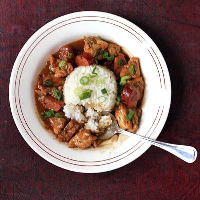 Chicken and Andouille Étouffée Creole Gumbo, Etouffee Recipe, Sausage Gumbo, Louisiana Recipes, Andouille Sausage, Hearty Stews, Smoked Chicken, Andouille, Cajun Recipes