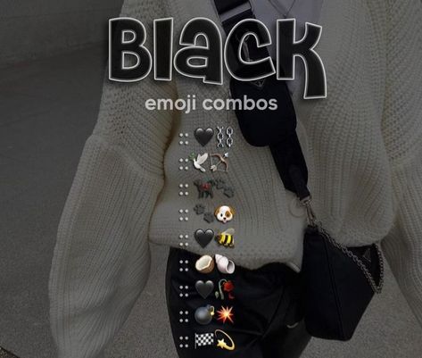 Black Emoji Captions, Baddie Emoji Combos, Emjio Combo, Black Emoji Combos, Black Emoji Combinations, Funny Nicknames For Friends, Aesthetic Emoji, Best Braid Styles, Emoji Ideas