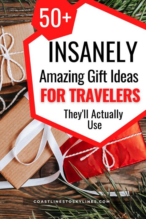 This 50+ useful gift guide includes unique and practical travel gifts ideas for every budget Travel Gifts Ideas, Gift Ideas For Travelers, Diy Travel Accessories, Travel Gift Ideas, Gifts For Travelers, Unique Travel Gifts, Pack Like A Pro, Best Travel Gifts, Gift Guide Women