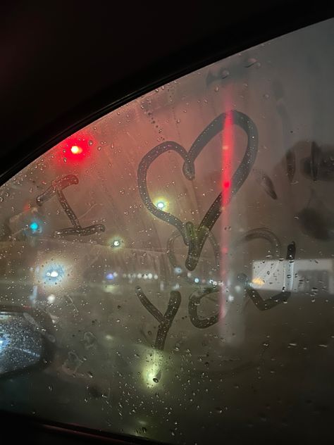 Foggy Window Drawings, Writing On Window Fog, Fog On Window, Foggy Car Windows, Fogged Windows, Foggy Car, Foggy Window, Albums Aesthetic, Midnight Rain