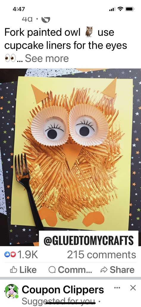 Preschool Harvest, Letter O Activities, Prek Crafts, Painted Owl, School Kids Crafts, Preschool Art Projects, Preschool Planning, Playdough Activities, Alphabet Crafts