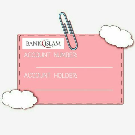 Bank Islam Account Template | Account bank template design, Credit card design, Thank you card design Template Akaun Bank Islam, Public Bank Template Design Cute, Bank Islam Template Design Cute, Bank Islam Template, Template Account Bank Islam, Bank Template Design, Cimb Bank Account Template, Account Number Template Design, Acc Bank Template