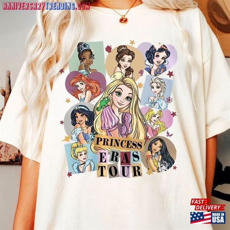 Vintage Disney Princess Eras Tour Shirt Midnights Sweatshirt Hoodie Check more at https://anniversarytrending.com/product/vintage-disney-princess-eras-tour-shirt-midnights-sweatshirt-hoodie/ Midnights Sweatshirt, Princess Era, Vintage Disney Princess, Eras Tour Shirt, Disney Tee, Disney Tees, Comfort Colors Shirt, Travel Shirts, Disney Shirts