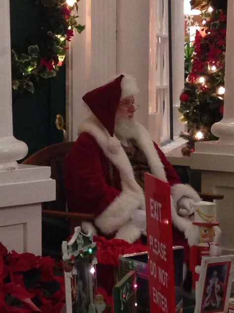 Santa Clause at the Mall, Castleton Square Mall, Indianapolis, Indiana. At The Mall, Indianapolis Indiana, Santa Clause, Book Aesthetic, Christmas Stockings, Santa Claus, Indiana, Christmas Tree, Holiday Decor